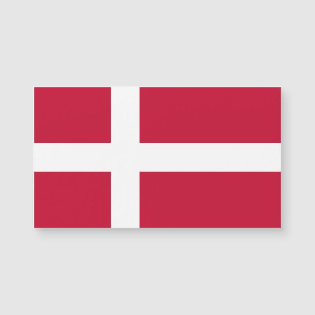 Dänemark Flagge Danish Patriotic Magnetkarte (Vorderseite)