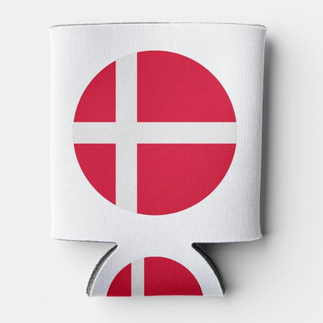 Dänemark Flagge Dosenkühler (Vorderseite)