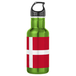 Dänemark Flagge Edelstahlflasche