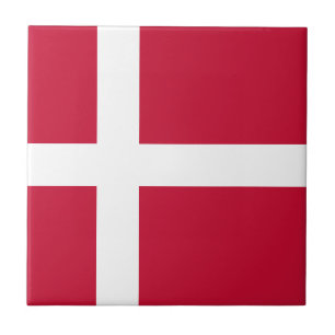 Dänemark-Flagge Fliese