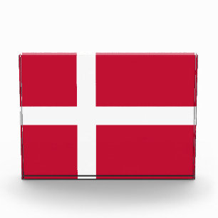 Dänemark-Flagge Fotoblock