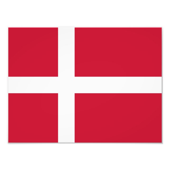 Dänemark Flagge Fotodruck (Vorne)