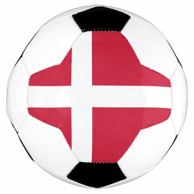 Dänemark Flagge Fußball (Vorderseite)