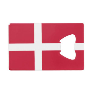 Dänemark-Flagge Geldbeutel Flaschenöffner