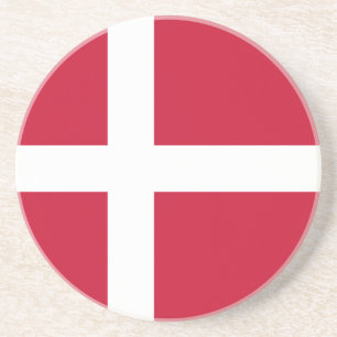 Dänemark-Flagge Getränkeuntersetzer