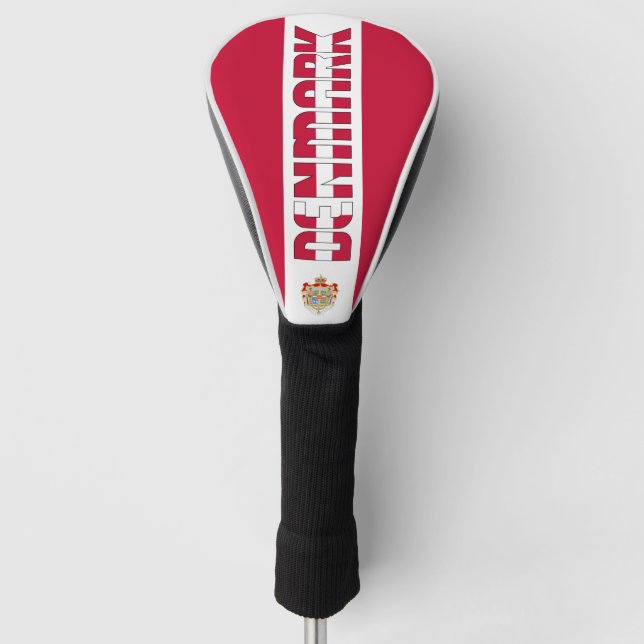 Dänemark Flagge Gorgetic Patriotic Golf Headcover (Vorderseite)