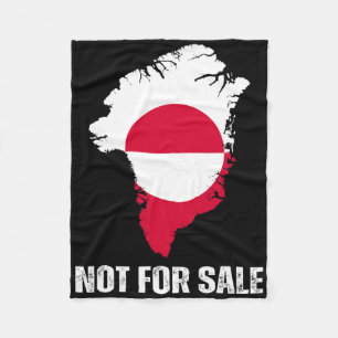 Dänemark-Flagge Grönland ist nicht zu verkaufen An Fleecedecke