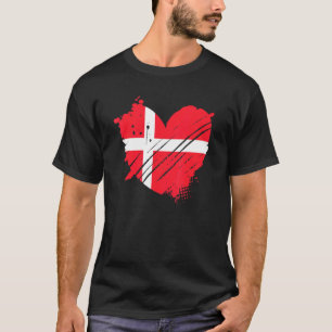 Dänemark-Flagge Ich Liebe Dänemark Es Ist In Meine T-Shirt