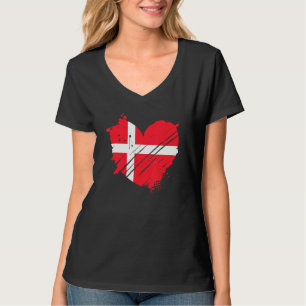 Dänemark-Flagge Ich Liebe Dänemark Es Ist In Meine T-Shirt