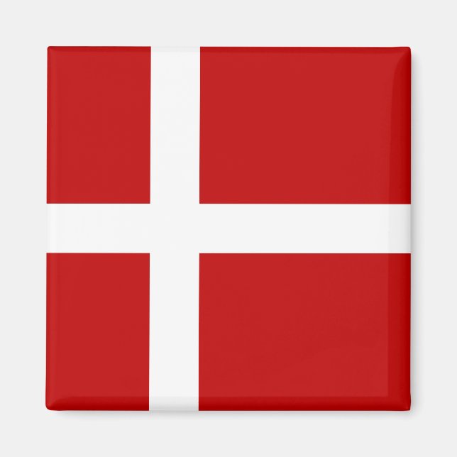 Dänemark-Flagge insgesamt Magnet (Vorne)