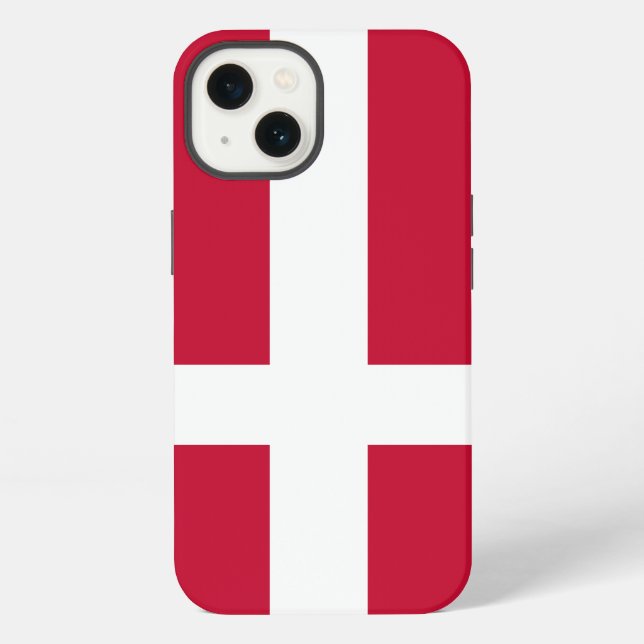 Dänemark-Flagge iPhone Hülle (Rückseite)