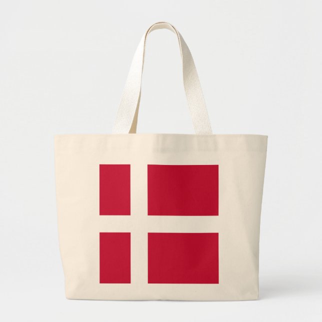 Dänemark Flagge Jumbo Stoffbeutel (Vorne)