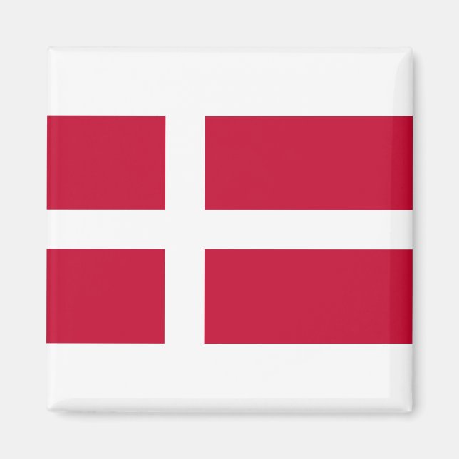 Dänemark Flagge Magnet (Vorne)