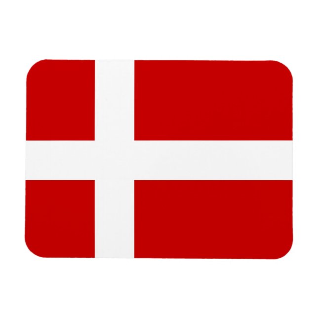 Dänemark Flagge Magnet (Horizontal)