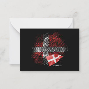 Dänemark-Flagge Mitteilungskarte