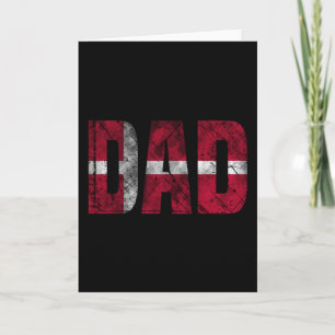 Dänemark-Flagge Papa-Shirt 2022 Vatertag Dänisch Karte