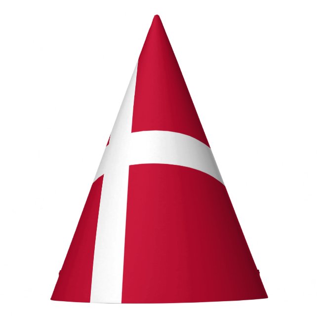 Dänemark-Flagge Partyhütchen (Vorderseite)
