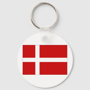 Dänemark-Flagge Schlüsselanhänger
