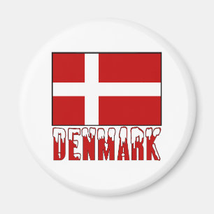 Dänemark Flagge Schnee Magnet