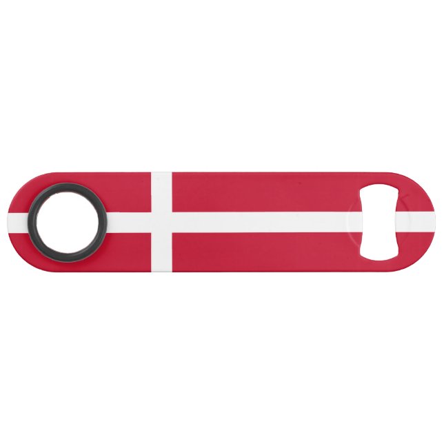 Dänemark Flagge Speed Flaschenöffner (Vorderseite (Horizontal))