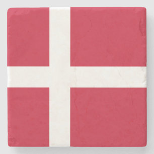 Dänemark Flagge Steinuntersetzer