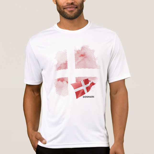 Dänemark-Flagge T-Shirt (Vorderseite)