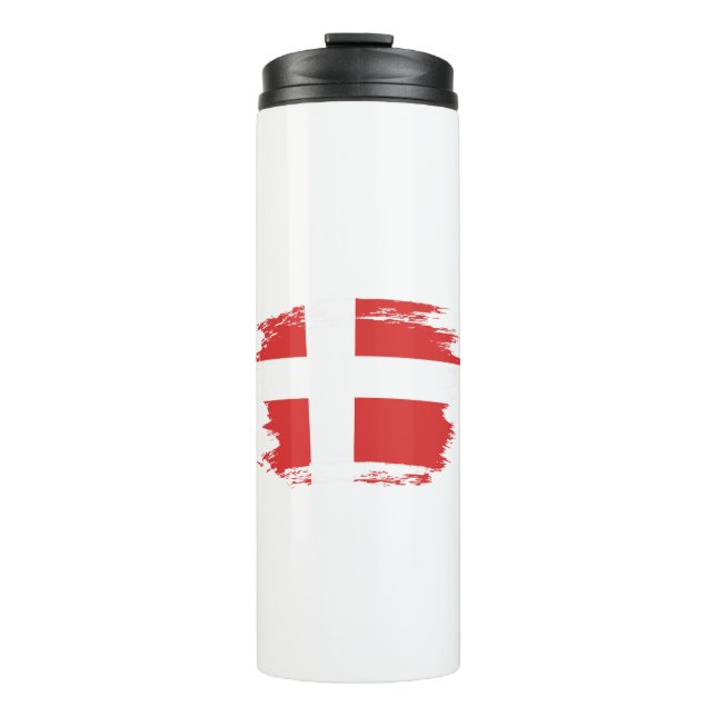 Dänemark-Flagge Thermosbecher (Vorderseite)