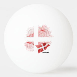 Dänemark-Flagge Tischtennisball