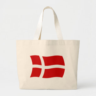 Dänemark-Flagge-Tragetasche Jumbo Stoffbeutel