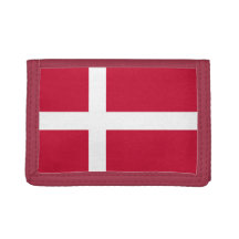 Dänemark Flagge TriFold Nylon Wallet