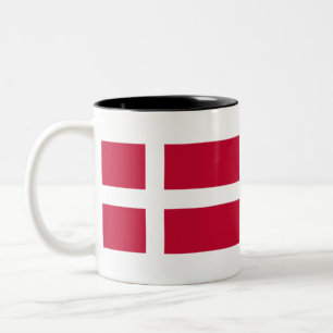Dänemark Flagge Zweifarbige Tasse