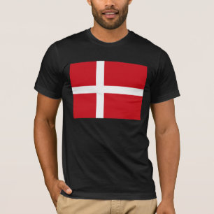 Dänemark-Flaggen-T - Shirt