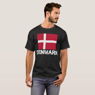 Dänemark-Flaggen-T - Shirt für Männer und Fraue
