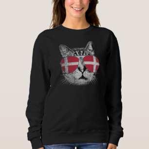 Dänemark Flaggenland Roots Katzenpriester Frauen Sweatshirt