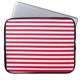Dänemark-Flaggenstreifen Landfarbmuster rot wei Laptopschutzhülle