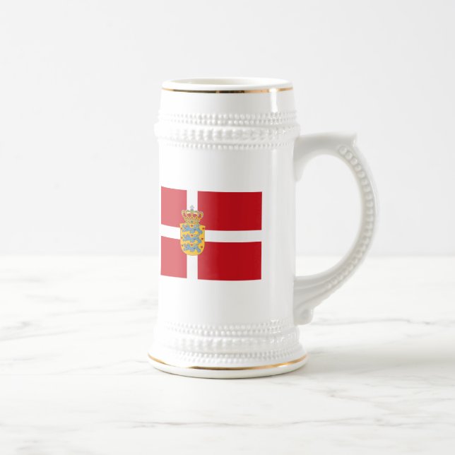 Dänemark Flagw COA-Tasse Bierglas (Rechts)