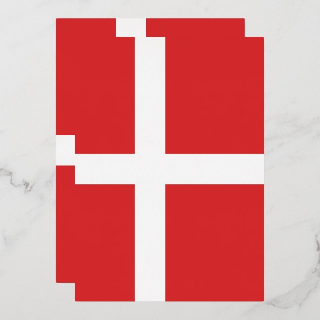 Dänemark Folieneinladung (Vorderseite/Rückseite)