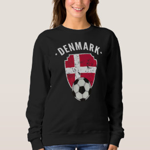 Dänemark Fußball Dänemark Flagge Fußball Dänemark Sweatshirt