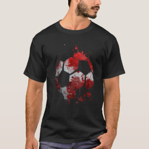 Dänemark Fußball Graphic Denmark Flag Football Spo T-Shirt