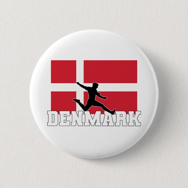 Dänemark Fußball-Nationalmannschaft Button (Vorderseite)