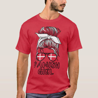 Dänemark Girl Football Weltmeisterschaft Dänemark  T-Shirt