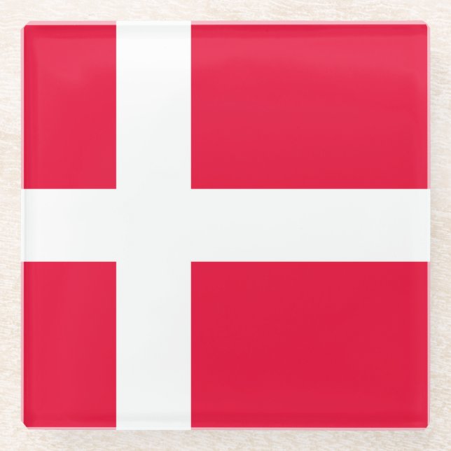 Dänemark Glasuntersetzer (Vorderseite)