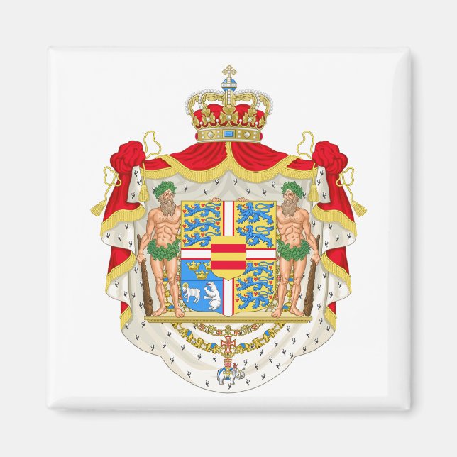 Dänemark Großwappen Magnet (Vorne)