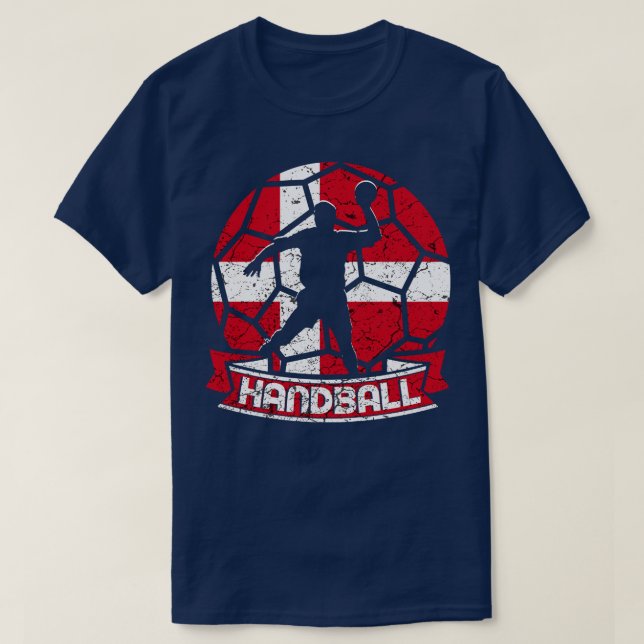 Dänemark Handball 3 T-Shirt (Design vorne)