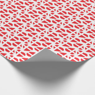 DÄNEMARK-HERZ-FORM-FLAGGE GESCHENKPAPIER