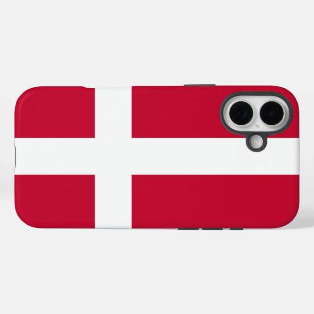 Dänemark iPhone 16 Plus Hülle (Rückseite (Horizontal))