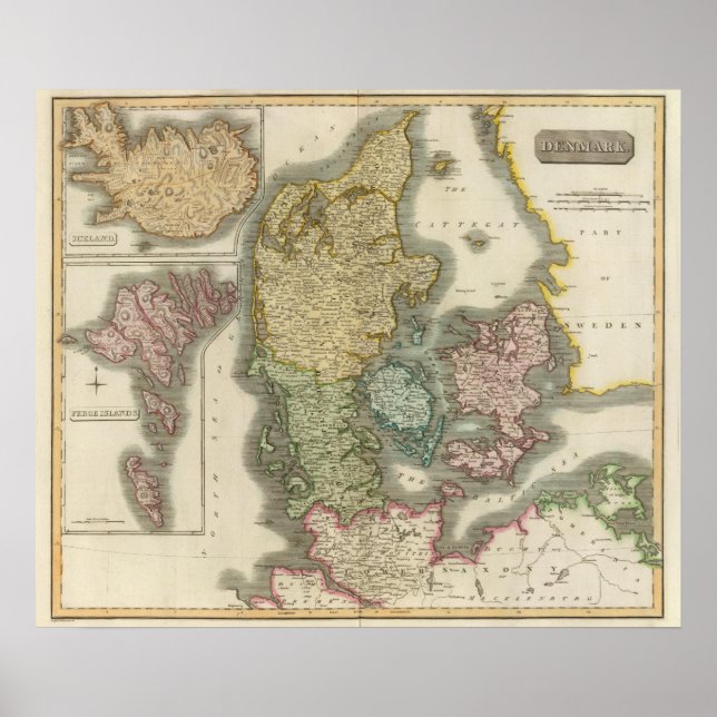 Dänemark, Island, Ferosinseln Poster (Vorne)