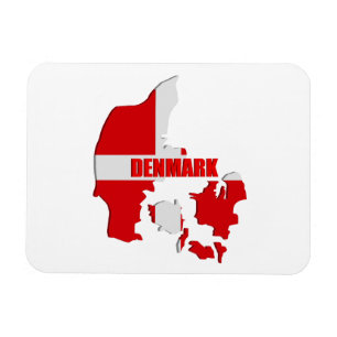 Dänemark-Karte Magnet