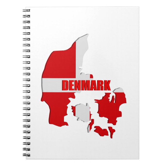 Dänemark-Karte Notizblock (Vorderseite)