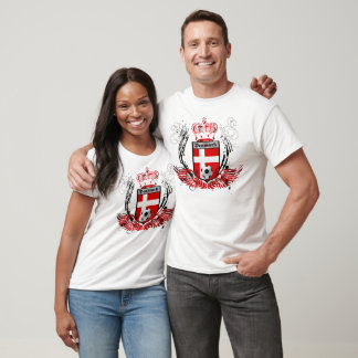 Dänemark Könige von soccerfudbold Wappen Emblem T-Shirt